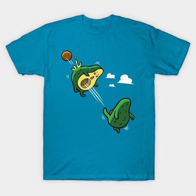 Avocado scoring a goal T-Shirt by albertocubatas